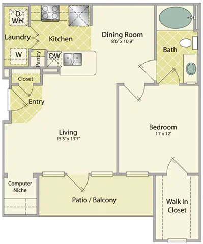 Pebble Beach 3307 floor plan